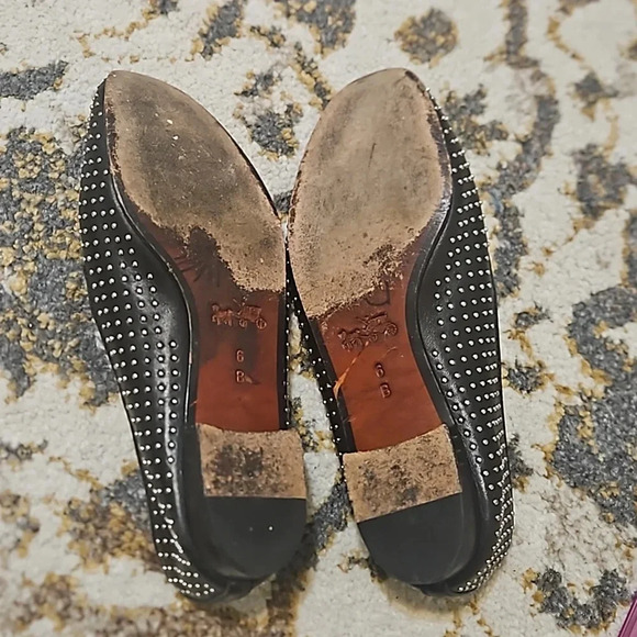 Coach Studded Leather Loafers - Picture 5 of 11